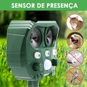 Ver imagem 2 de Repelente Solar Ultrassonico Espanta Pragas Afasta Aves Ratos Pombos Gambas Frequencia Ajustavel