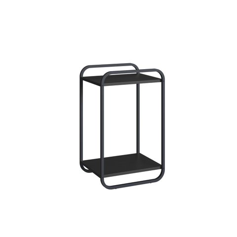 Mesa Lateral Estrutura Metálica com Cantos Arredondados 40cm Luna Artesano