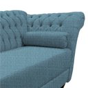 Ver imagem 3 de Recamier Decorativo Divã Styllus Lado Esquerdo Linho Azul