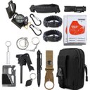 Ver imagem 1 de Kit de Sobrevivência Atividades de Camping Ferramentas de Emergência Acampar Bolsa Preta