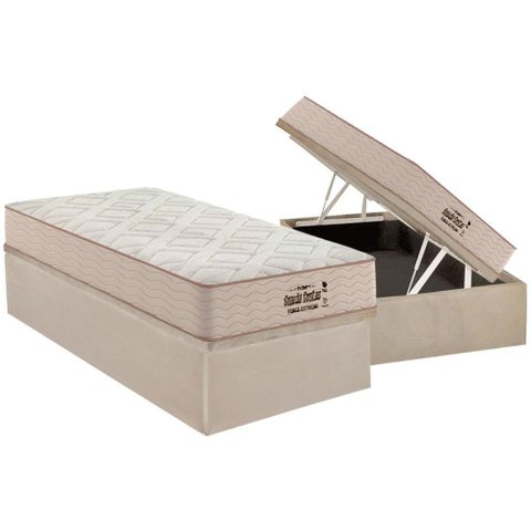 Cama Box Baú Solteiro: Colchão Anatômico Probel Ag65 Hr Gel Compact Force Extreme Double Face +