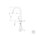 Ver imagem 4 de Misturador Monocomando Tramontina Arko Plus em Aço Inox com Extensor Aço Inox