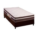 Ver imagem 1 de Cama Box Solteiro: Colchão Ortopédico Polar D28 Orthoface Vip Brown + Base Crc Suede Brown (88x188