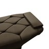 Maca Estética Estofada para Salão Design de Sobrancelhas Soft Veludo Marrom Sofa Store - 4