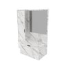 Balcão Gabinete Armário Suspenso 90 cm Sem Cuba 1 Espelho 2 Portas Banheiro Cor Branco Mármore - 2