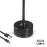 Luminária de Mesa Touch Candeeiro Led sem Fio Recarregável Grande Preta - 4