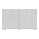 Ver imagem 3 de Aparador Buffet 4 Portas Com Pés Quadrados Viena V3607 Branco Branco