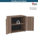 Ver imagem 4 de Armário Baixo P25 Pandin 80 Cm (largura) em Mdp Cor Walnut com 2 Portas e Prateleira