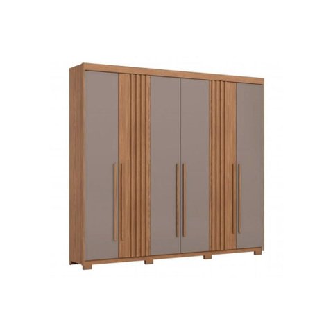 Guarda Roupa Casal 6 Portas 4GAVS Norton Nature/Avela Henn