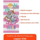 Ver imagem 6 de Toalha de Banho Infantil Patrulha Canina Menina Felpuda Algodão Praia Piscina Lepper