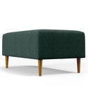 Ver imagem 3 de Puff Decorativo Sala de Estar Cléo W01 Pés Palito 90 cm - Lyam Decor Cléo Pés Palito Linho Verde Mus