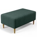Ver imagem 1 de Puff Decorativo Sala de Estar Cléo W01 Pés Palito 90 cm - Lyam Decor Cléo Pés Palito Linho Verde Mus