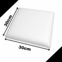 Ver imagem 3 de Assento Estofado P/ Banquetas e Cadeiras em Corino Premium 4 Unidades:branco