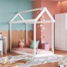 Cama Infantil Montessoriana com Colchão Casinha Branco Meu Fofinho Art In Móveis - 2