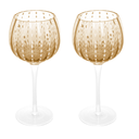 Ver imagem 2 de Cj 2 Tacas para Vinho de Vidro Orquidea Ambar 450ml