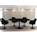 Ver imagem 2 de MESA SAARINEN REDONDA 1,20X0,80 BASE PRETO TAMPO PRETO