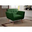 Ver imagem 3 de Poltrona Bruna Decorativa Veludo com Pés Palito Confortável Verde 270