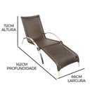 Ver imagem 3 de Jogo De Cadeira Alumínio E Espreguiçadeiras Com Mesa Trama Original Pedra Ferro