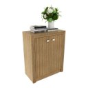 Ver imagem 2 de Balcão Escritório com 2 Portas Multimóveis Vcr25013 Amendoa