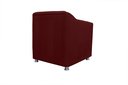 Ver imagem 2 de Poltrona Decorativa Tilla Suede Bordo - Belliv Decor