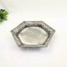 Bandeja Prata Decorativa Hexagonal 30cm Decoração P - 3