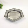 Bandeja Prata Decorativa Hexagonal 30cm Decoração P - 6