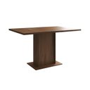 Ver imagem 4 de Mesa Jantar Londres Retangular Amêndoa 137x90cm 6 Cadeiras Estofadas Verde Madeira