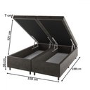 Ver imagem 2 de Base de Cama Box Queen Sonata com Baú Capuccino - Vian