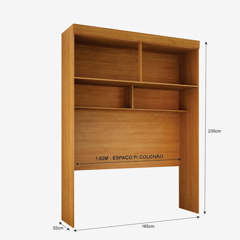 Módulo Aéreo Casal 4 Portas 100% MDF Áurea - Arbo Design