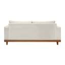 Ver imagem 5 de Kit 2 Poltrona + Sofá 3 Lugares Reforçado Base Madeira Suede Cor:bege