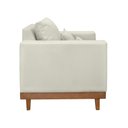 Ver mais imagens de Kit 2 Poltrona + Sofá 3 Lugares Reforçado Base Madeira Suede Cor:bege