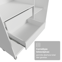 Ver imagem 6 de Guarda-Roupa Closet com Pés 2 Gavetas 121 cm Branco Venus Madesa