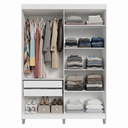 Ver imagem 5 de Guarda-Roupa Closet com Pés 2 Gavetas 121 cm Branco Venus Madesa