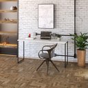 Ver imagem 3 de Kit Escritório Estante Areta 3 Prateleiras com Mesa Industrial Aspen 150cm C01 Snow - Lyam Decor