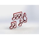 Ver imagem 1 de Cortador Kit Notas Musicais Mod 2 Tamanho 6cm