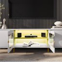 Ver imagem 4 de Rack Juquehy para Tv de 75" Off-white/pistache - Bechara