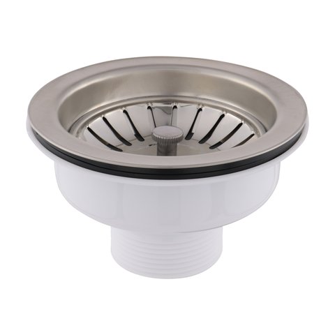 Válvula Pia Americana Cozinha Cuba Escoamento Inox 3.1/2