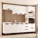 Ver imagem 1 de Armário de Cozinha Modulada Completa 5 Peças 270cm sem Tampo 250055 Meena Politorno Móveis