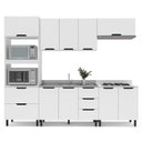 Ver imagem 3 de Armário de Cozinha Modulada Completa 5 Peças 270cm sem Tampo 250055 Meena Politorno Móveis