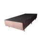 Base Box Soft Solteiro Primore Colchões 88x188x38cm - Veludo Marrom - 1