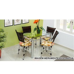Pés De Mesa Base Para Mesa De Jantar Cromada Para Tampos De Vidro Ou Granito 1,20 Sala De Jantar Ql - 6