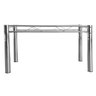 Pés De Mesa Base Para Mesa De Jantar Cromada Para Tampos De Vidro Ou Granito 1,20 Sala De Jantar Ql - 3