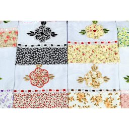 Kit Pano de Pratos com 10 peças - Florzinhas Aplicadas Arte & Tear - 2