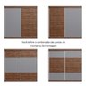 Guarda Roupa Casal 2 Portas de Correr 6 Gavetas Internas Rp5260 Decibal Wengue Griseo - 6
