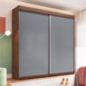 Guarda Roupa Casal 2 Portas de Correr 6 Gavetas Internas Rp5260 Decibal Wengue Griseo - 1