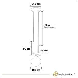 Lustre Pendente Rose Globo Vidro Bola 12 Cm 1xg9 Bivolt - 6 Lustre Pendente Rose Globo Vidro Bola 12 Cm 1xg9 Bivolt - 6