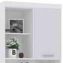 Ver imagem 3 de Escrivaninha Bancada Estudo Modulada 90cm Taiga Branco L01 - Mpozenato