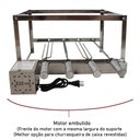 Ver imagem 4 de Churrasqueira Gira Grill Inox 4 Espetos Giratório Issi Grill