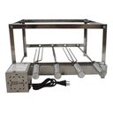 Ver imagem 1 de Churrasqueira Gira Grill Inox 4 Espetos Giratório Issi Grill