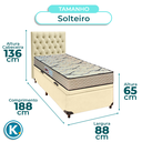 Ver imagem 3 de Kit Cabeceira + Cama Box Bau + Colchão Solteiro D33 Maxsono Paropas